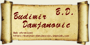 Budimir Damjanović vizit kartica